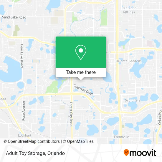 Adult Toy Storage map