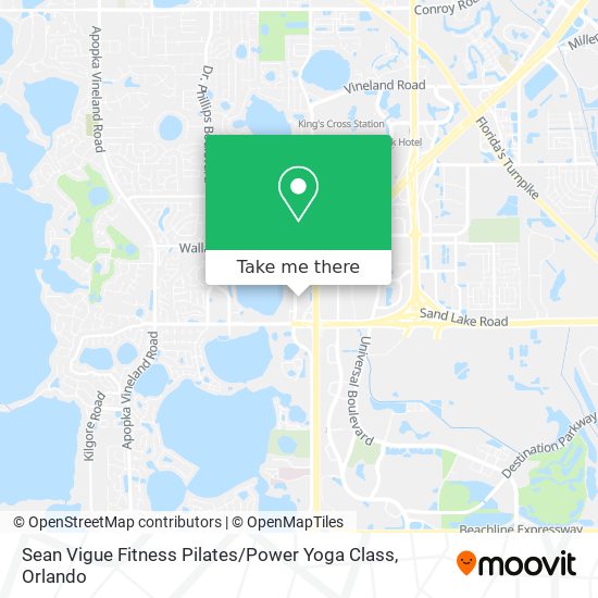 Sean Vigue Fitness Pilates / Power Yoga Class map