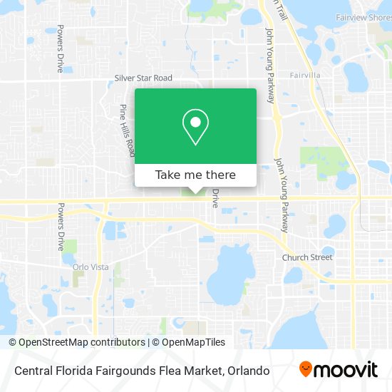 Central Florida Fairgounds Flea Market map