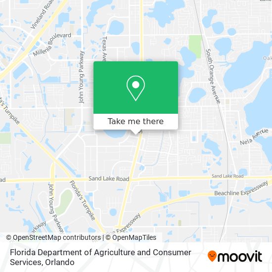 Mapa de Florida Department of Agriculture and Consumer Services