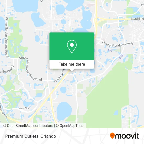 Premium Outlets map