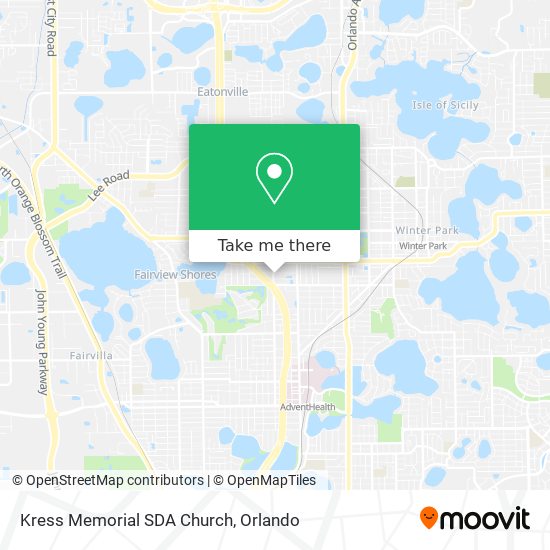 Kress Memorial SDA Church map