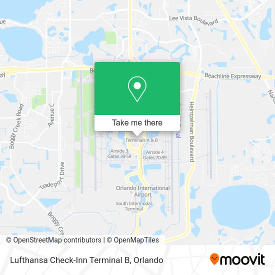 Lufthansa Check-Inn Terminal B map