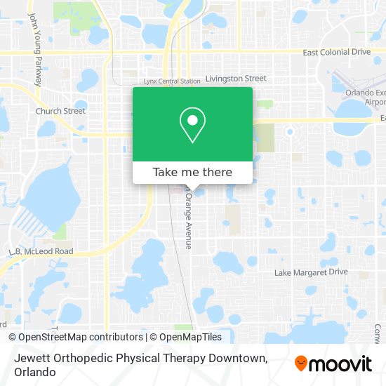 Jewett Orthopedic Physical Therapy Downtown map