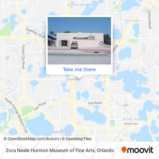 Mapa de Zora Neale Hurston Museum of Fine Arts