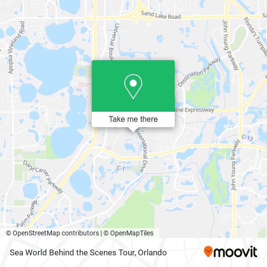 Sea World Behind the Scenes Tour map