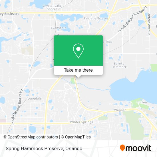 Spring Hammock Preserve map