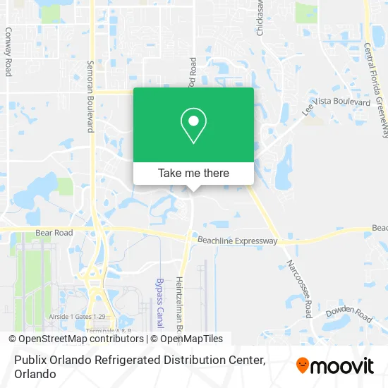 Publix Orlando Refrigerated Distribution Center map