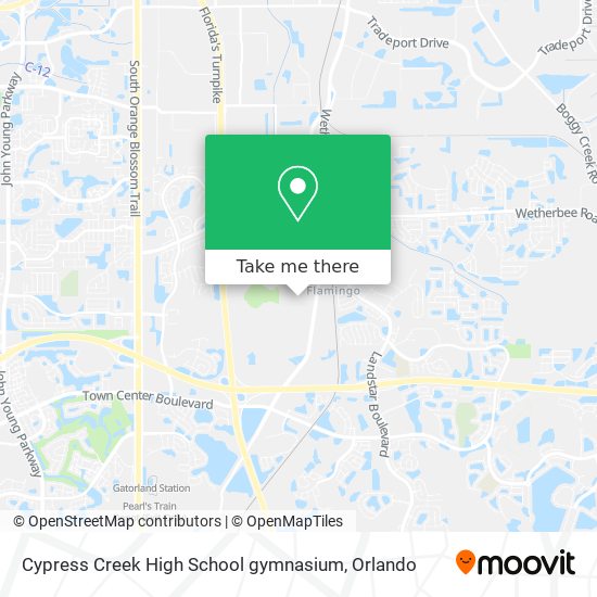 Cypress Creek High School gymnasium map