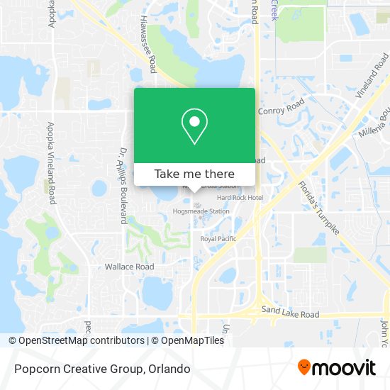Mapa de Popcorn Creative Group