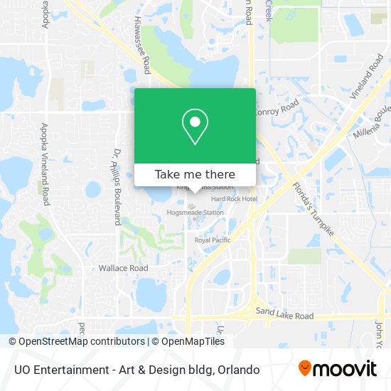 UO Entertainment - Art & Design bldg map
