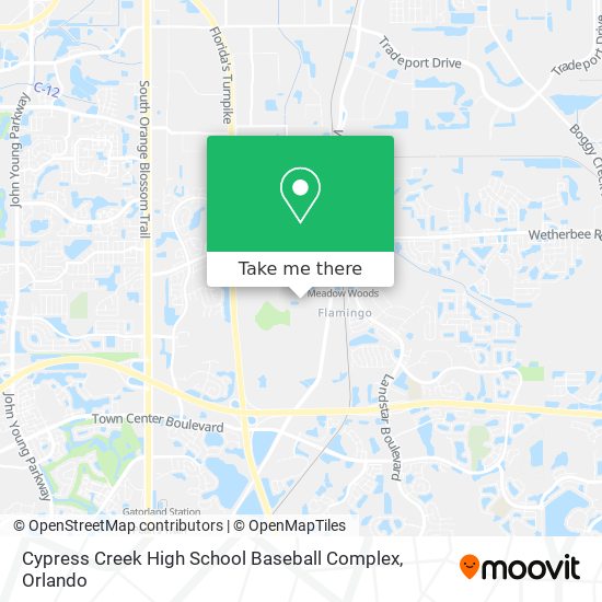 Mapa de Cypress Creek High School Baseball Complex