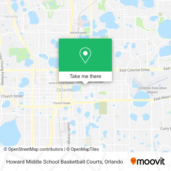 Mapa de Howard Middle School Basketball Courts