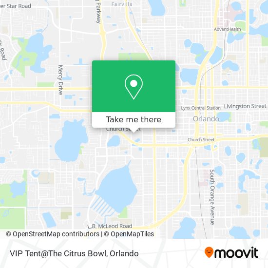 VIP Tent@The Citrus Bowl map