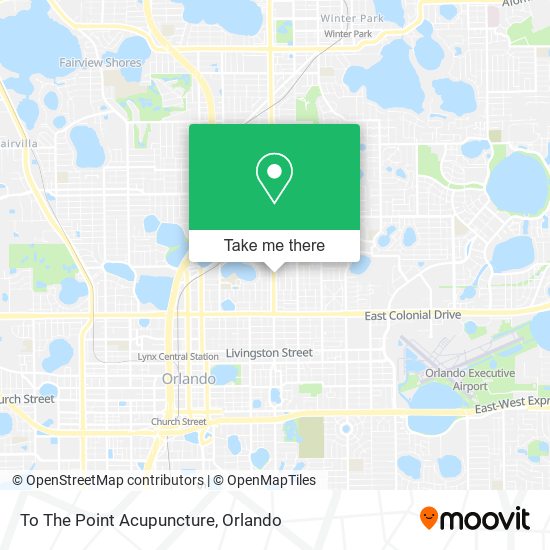 To The Point Acupuncture map
