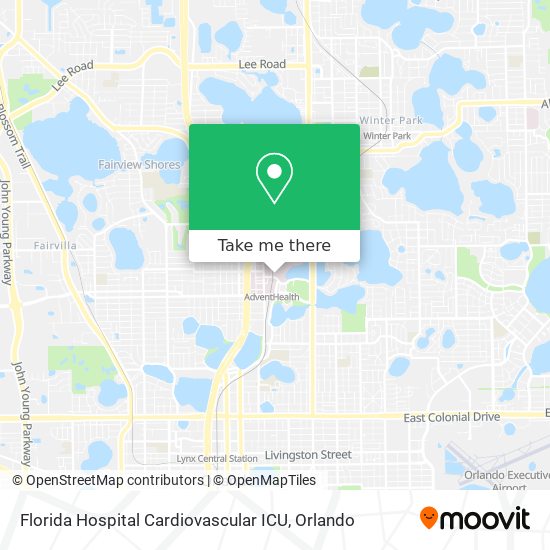Florida Hospital Cardiovascular ICU map