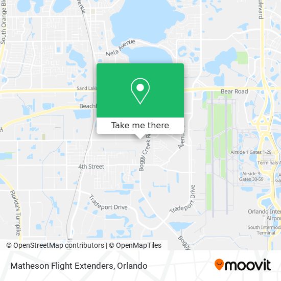 Mapa de Matheson Flight Extenders