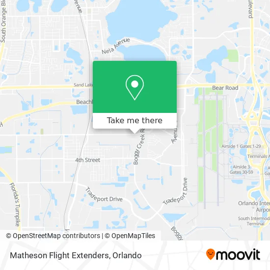 Matheson Flight Extenders map