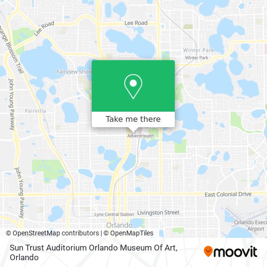 Sun Trust Auditorium Orlando Museum Of Art map