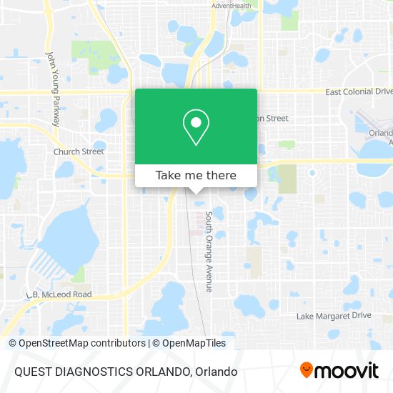 QUEST DIAGNOSTICS ORLANDO map