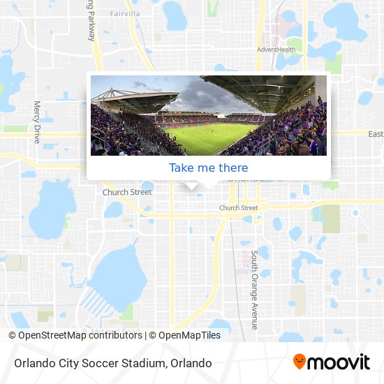 Orlando City Soccer Stadium map