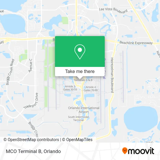 MCO Terminal B map