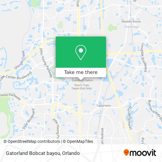 Mapa de Gatorland Bobcat bayou