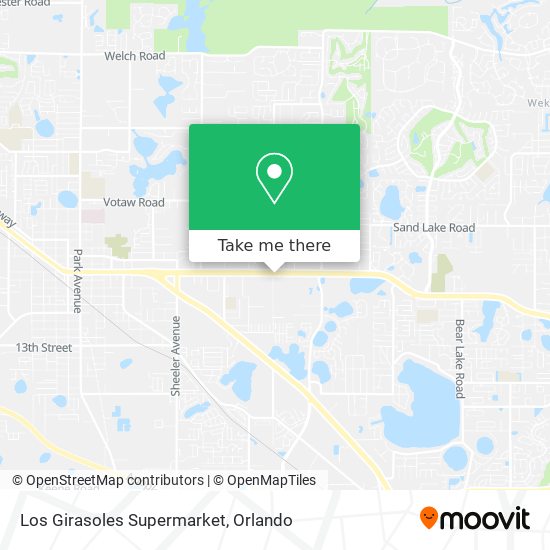 Los Girasoles Supermarket map