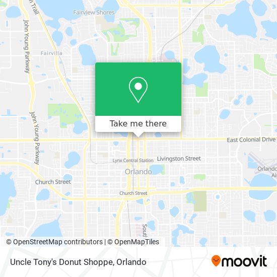 Uncle Tony's Donut Shoppe map