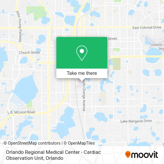 Mapa de Orlando Regional Medical Center - Cardiac Observation Unit