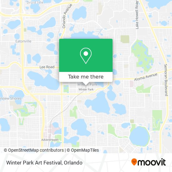 Winter Park Art Festival map