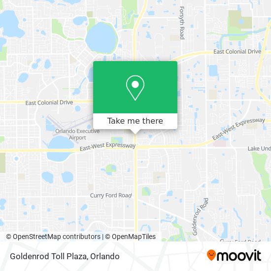 Mapa de Goldenrod Toll Plaza