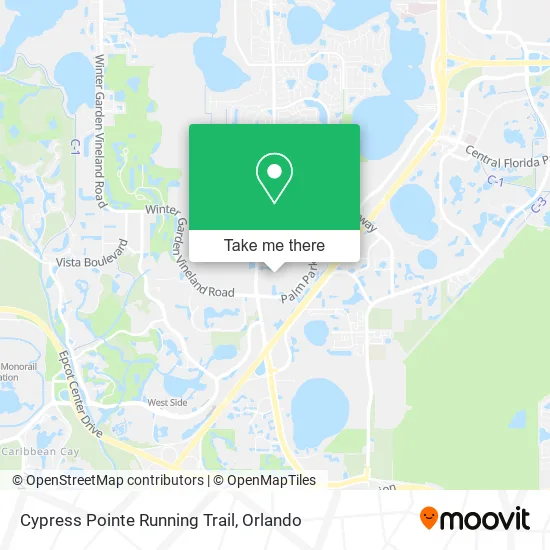 Cypress Pointe Running Trail map