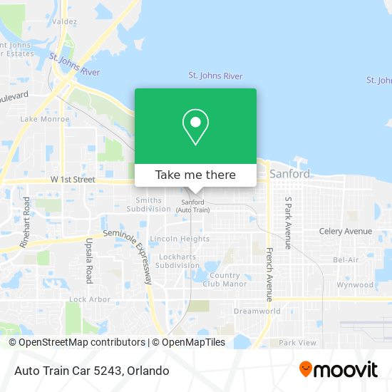 Directions To Sanford Auto Train How To Get To Auto Train Car 5243 In Sanford By Bus Or Train?