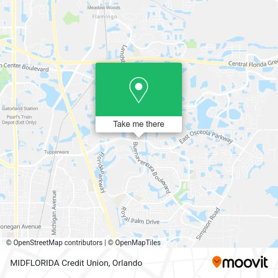 MIDFLORIDA Credit Union map