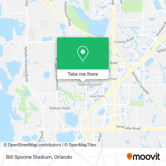 Mapa de Bill Spoone Stadium
