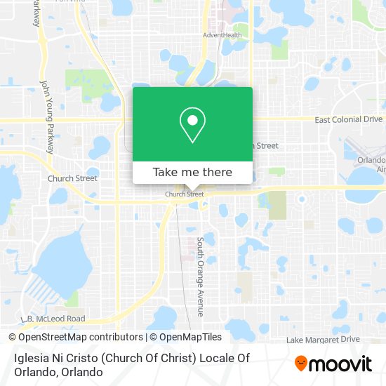 Iglesia Ni Cristo (Church Of Christ) Locale Of Orlando map