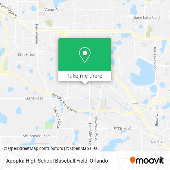 Mapa de Apopka High School Baseball Field
