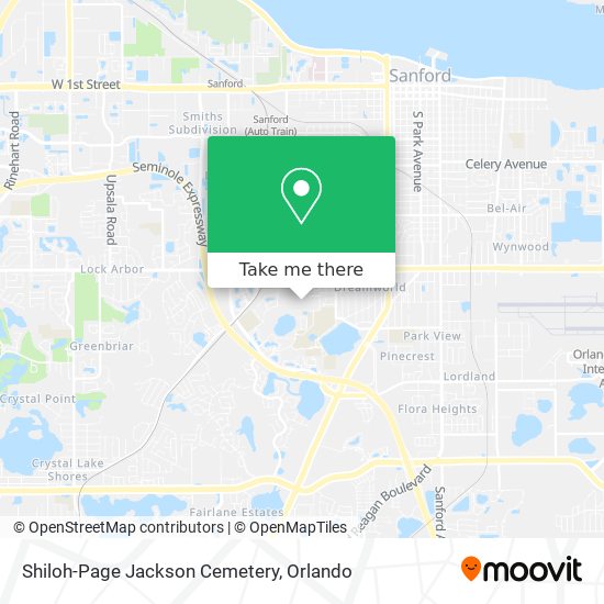 Shiloh-Page Jackson Cemetery map