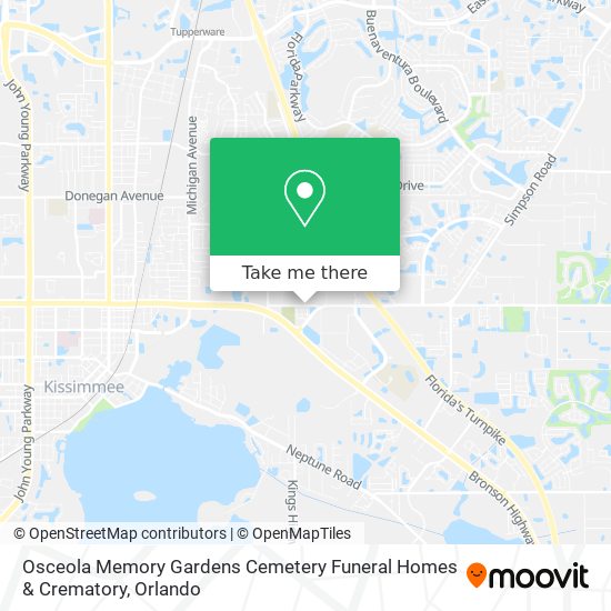 Osceola Memory Gardens Cemetery Funeral Homes & Crematory map