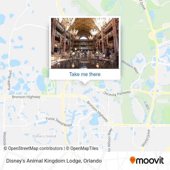 Disney's Animal Kingdom Lodge map