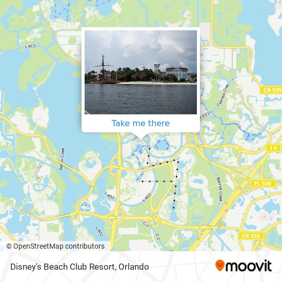 Disney's Beach Club Resort map