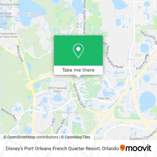 Disney's Port Orleans French Quarter Resort map