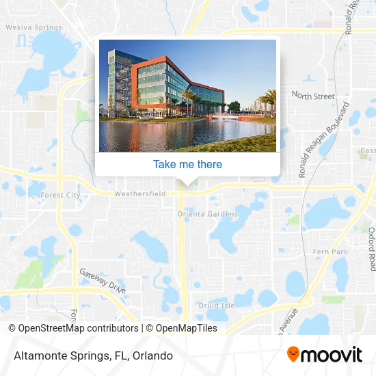 Mapa de Altamonte Springs, FL