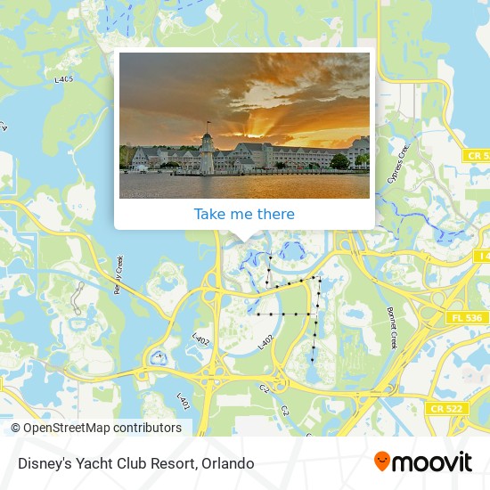 Disney's Yacht Club Resort map