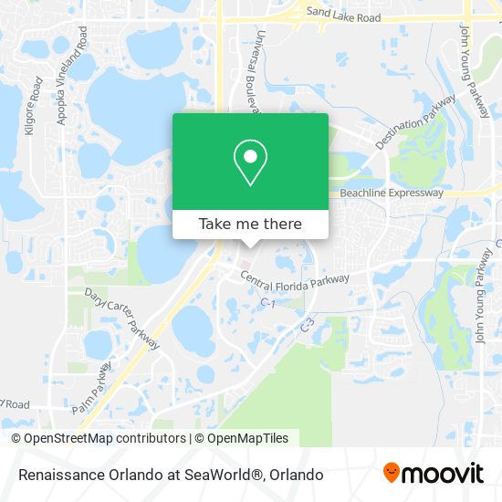 Renaissance Orlando at SeaWorld® map