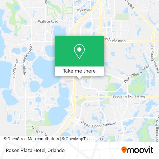 Rosen Plaza Hotel map