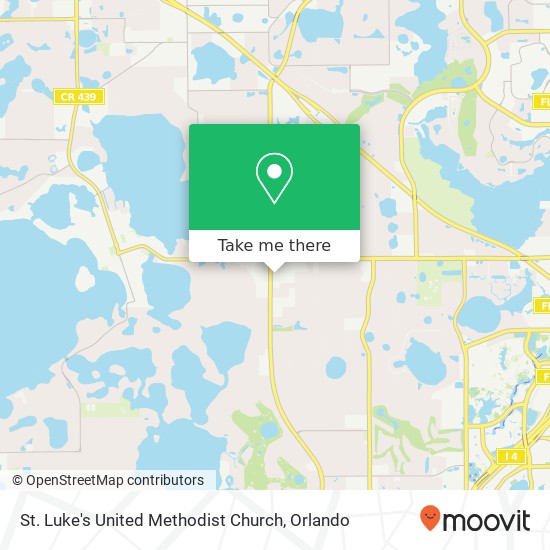 St. Luke's United Methodist Church map