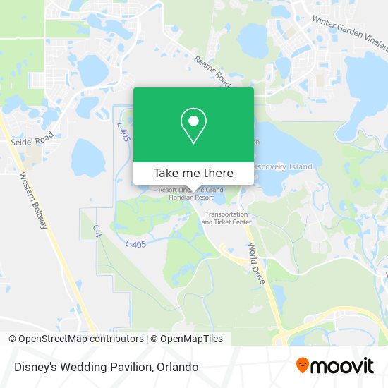 Disney's Wedding Pavilion map