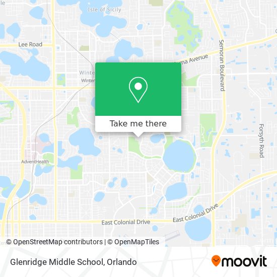 Mapa de Glenridge Middle School